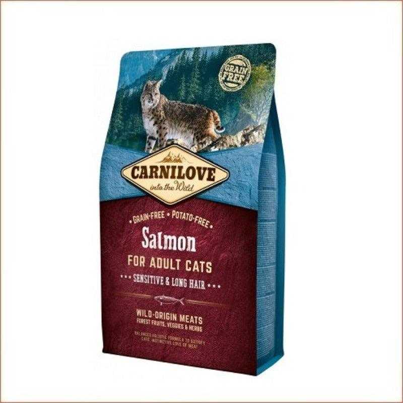 CROQUETTE  CHAT POILS LONG SAUMON 2KG