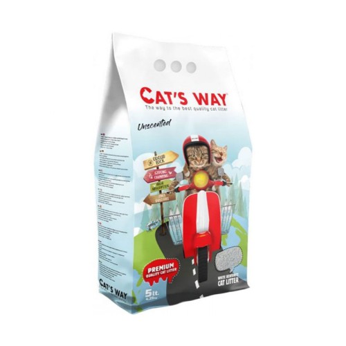 Litiére Cat's Way  aggolmerante naturel 18L 