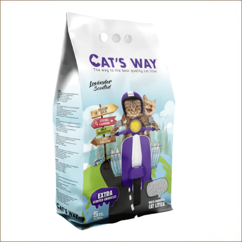 CAT'S WAY  LITERE AGGLOMERANTE  LAVANDE  18 L