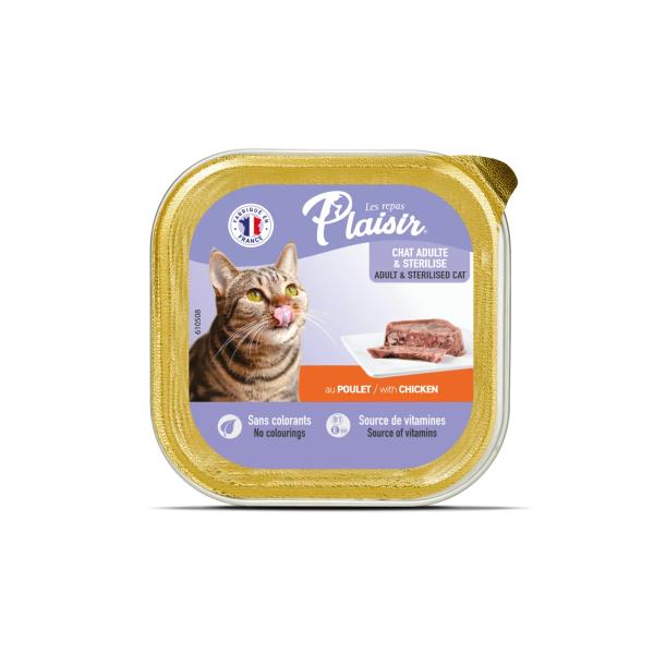 PLAISIR - BARQUETTE AU POULET 100 G