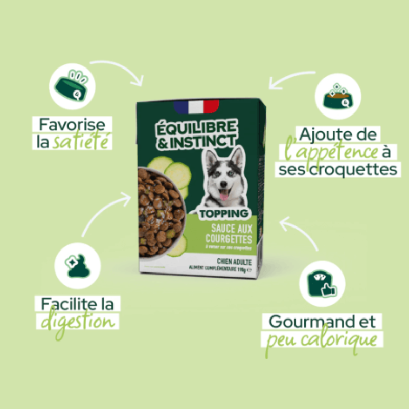 E&I - BRIQUE CHIEN AUX COURGETTES 190G