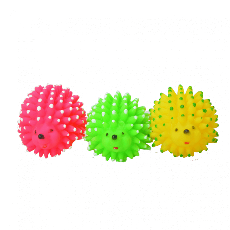 FELICAN JOUET BALLE HERISSON VINYL 6.5 CM LOT DE 1