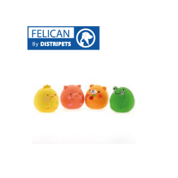 FELICAN JOUET OURS LATEX 6.5 CM LOT DE 1
