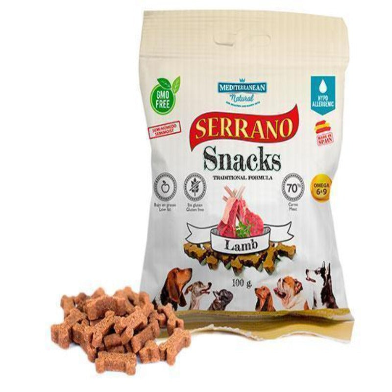 SERRANO SNACK POUR CHIEN AGNEAU 100g