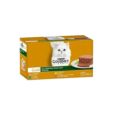 GOURMET - Gold Terrine Lot 4x85g
