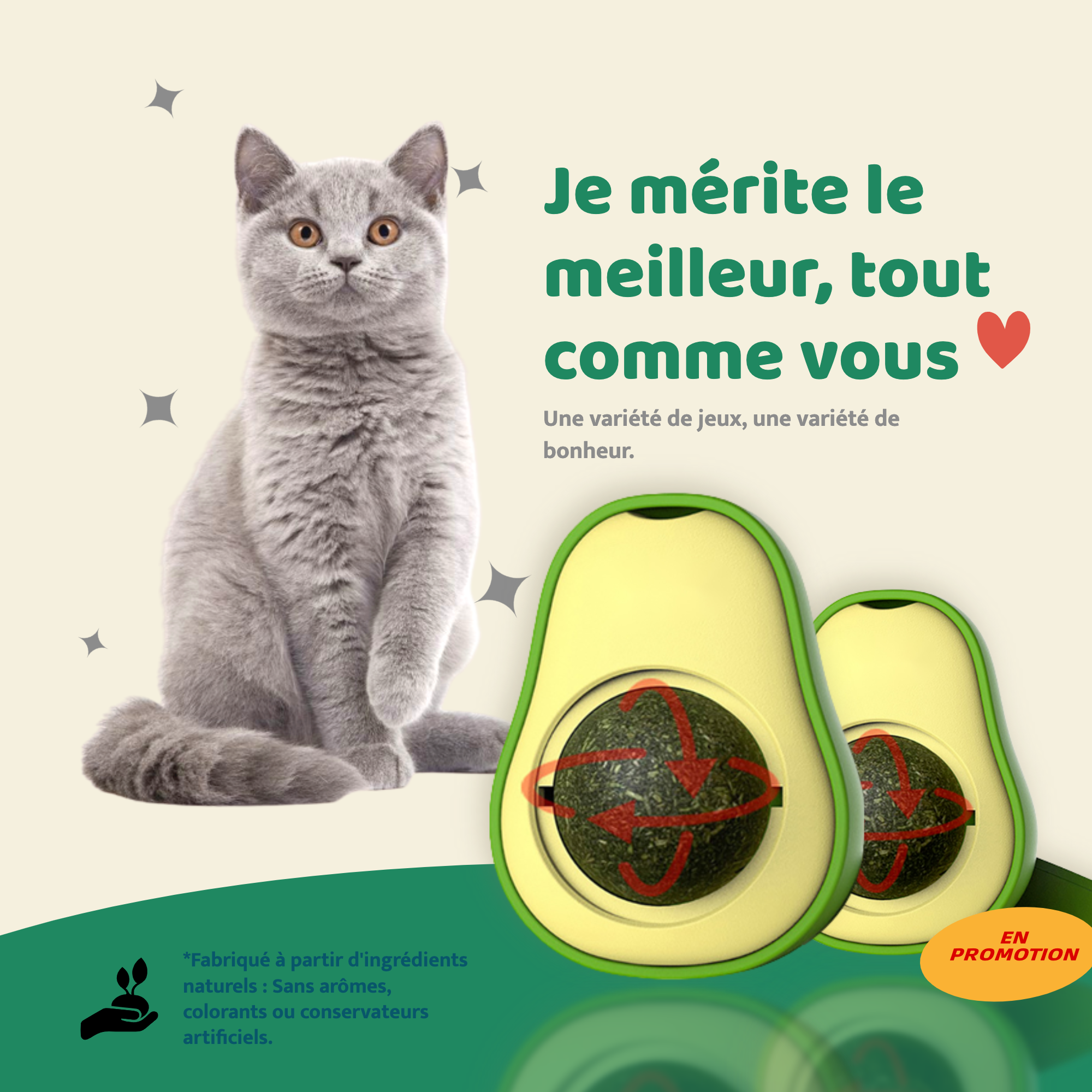 AVOCADO CATNIP - Herbe à chat