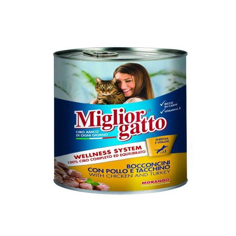 MIGLIOR GATTO - SAUCE - POULET & DINDE 400 G