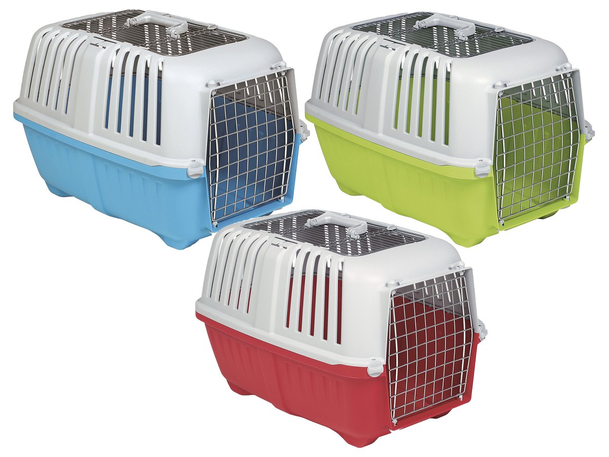 CAGE DE TRANSPORT PRATIKO 3 - DOUBLE OUVERTURES MÉTAL 58 CM