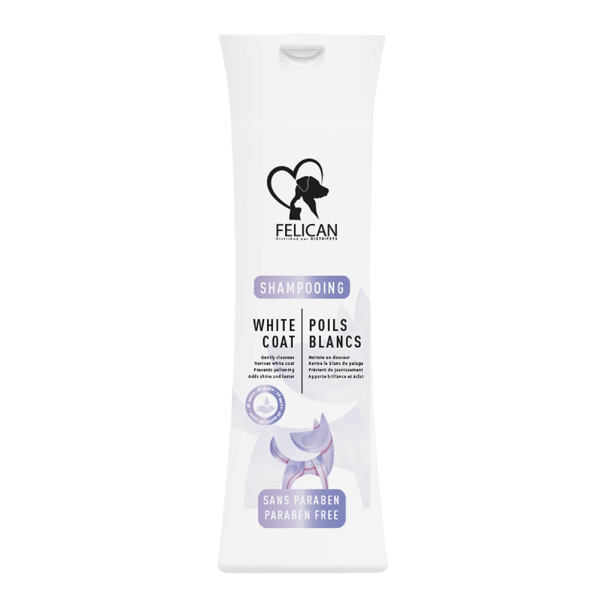 FELICAN Shampoing Chien Poils Blancs 250 ML