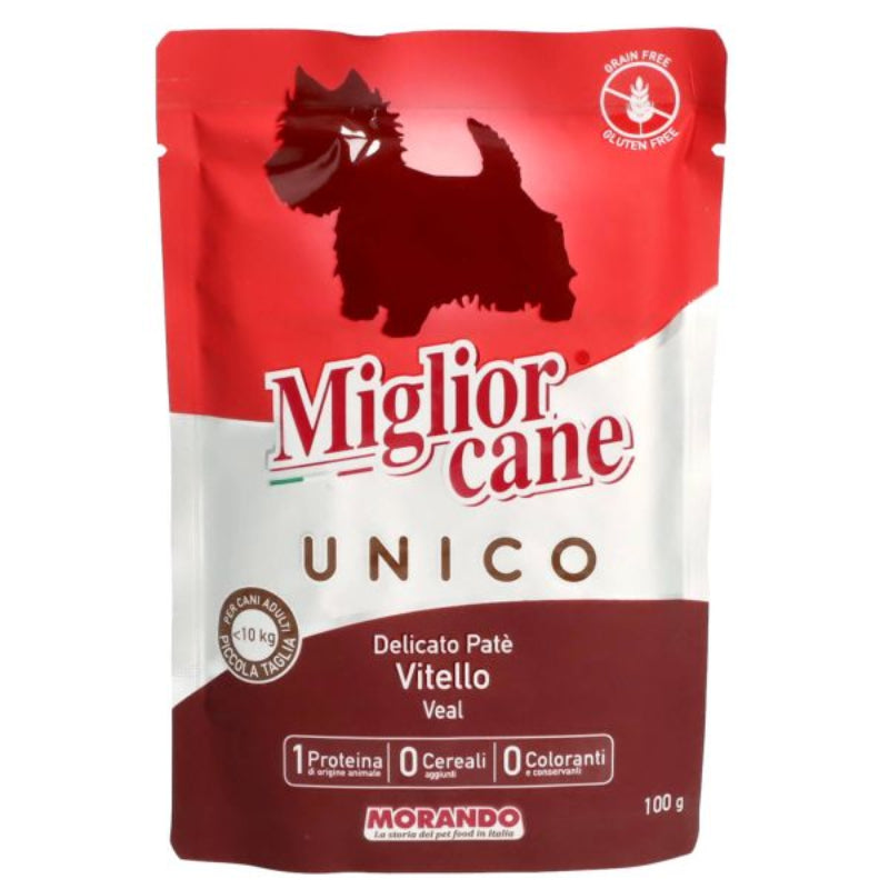 MIGLIOR CANE - POCHON PATE AU VEAU 100 Gr