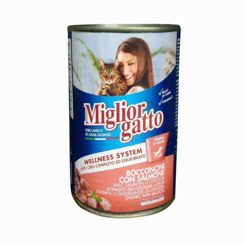 MIGLIOR GATTO - BOUCHEES AU SAUMON 405 GR