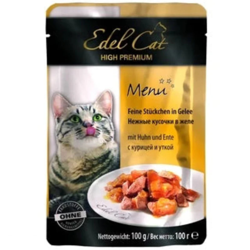 EDEL CAT - POCHON AU POULET 100GR