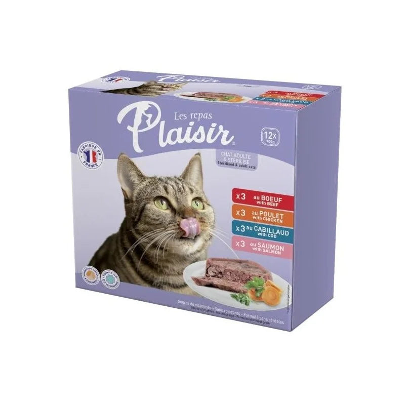 PACK BARQUETTE  PLAISIR 12 pcs *100 Gr