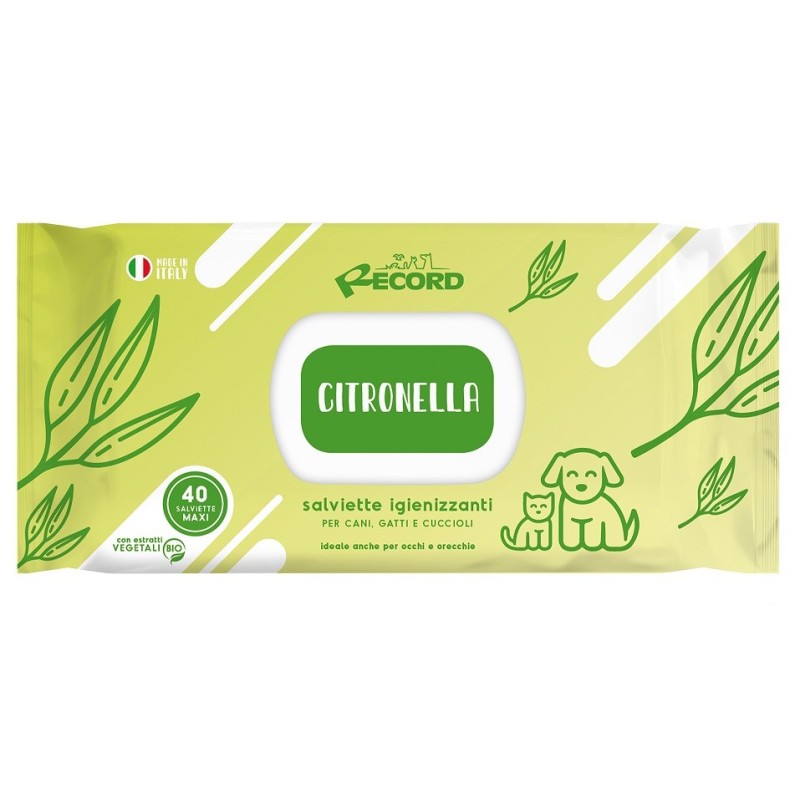 RECORD - Lingettes Maxi CITRONELLA 40 PCS