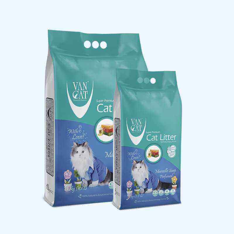 VANCAT - LITIÈRE AGGLOMÉRANTE PARFUMÉ 10KG -SAVON DE MARSEILLE-