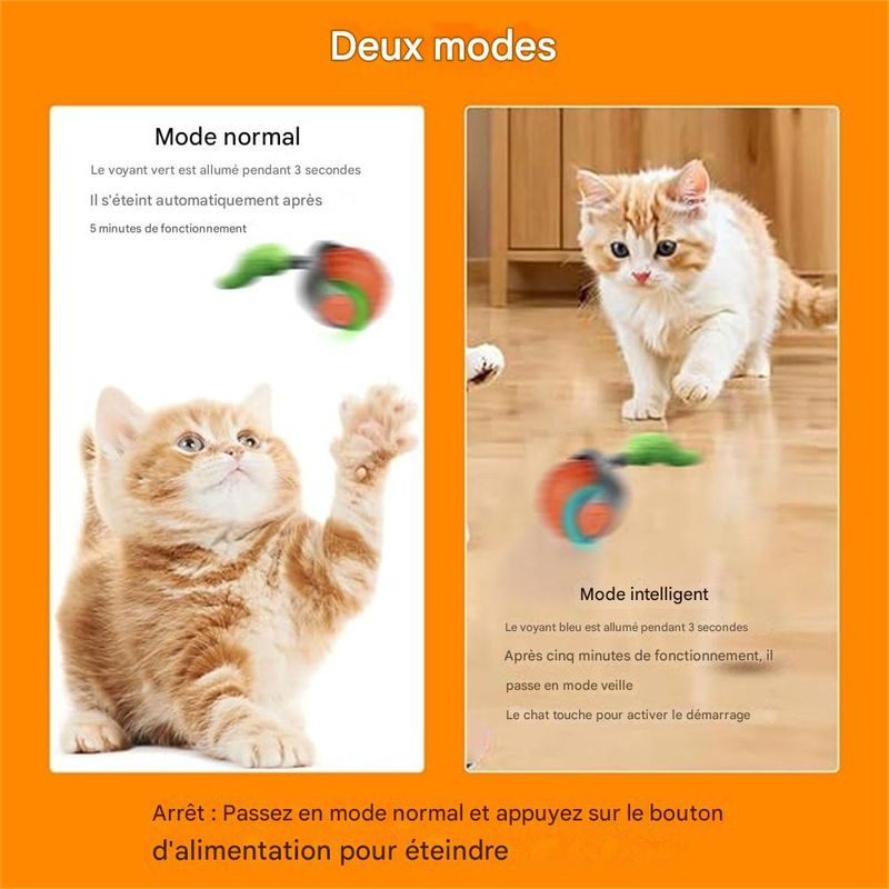 JOUET INTERACTIF ELECTIQUE AVEC CORDE A ROTATION AUTOMATIQUE