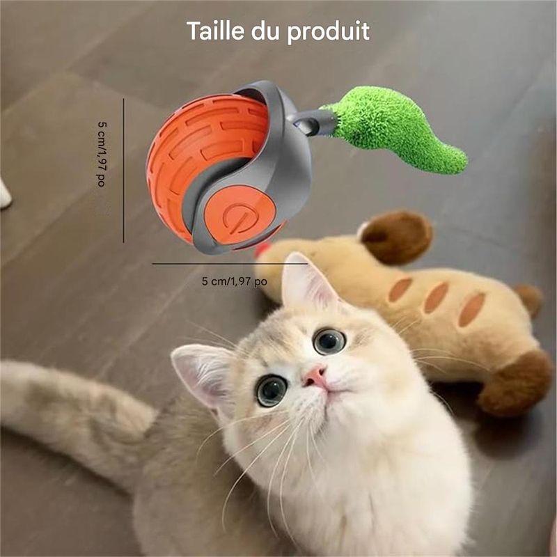 JOUET INTERACTIF ELECTIQUE AVEC CORDE A ROTATION AUTOMATIQUE